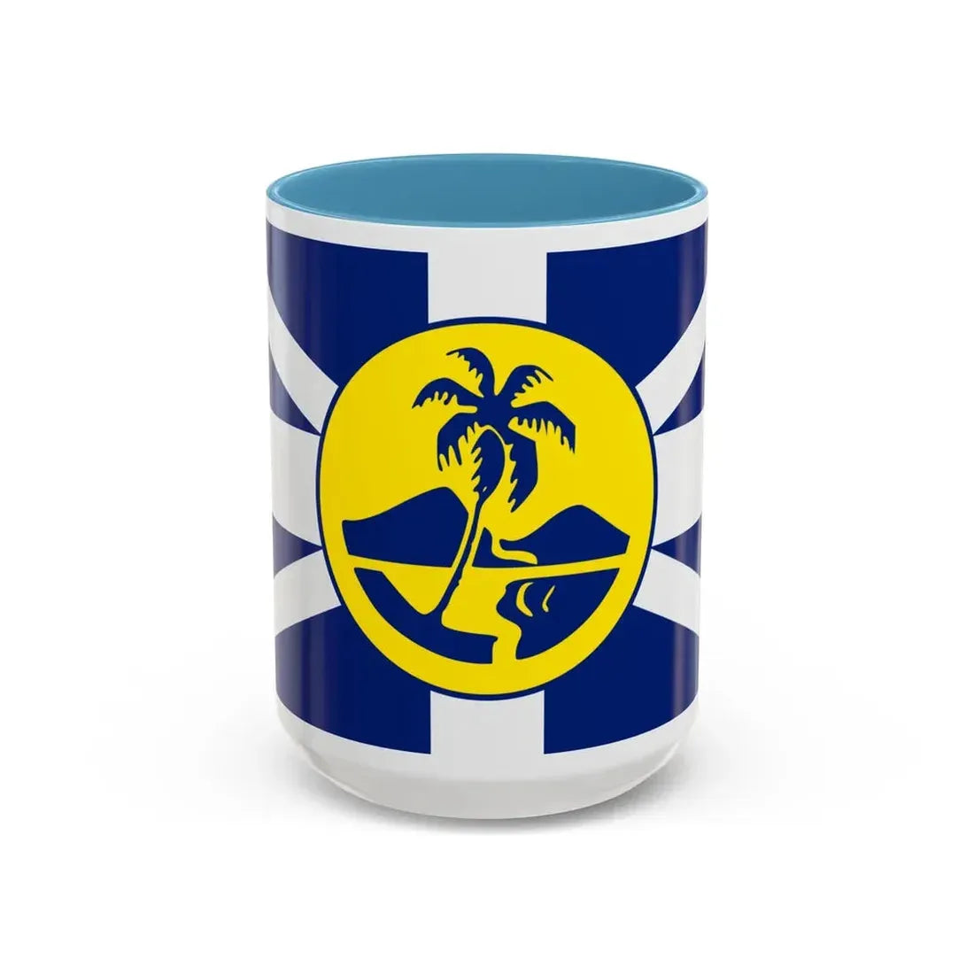 Flag of Lord Howe Island New South Wales Australia - Accent Coffee Mug 15oz Light Blue - Go Mug Yourself