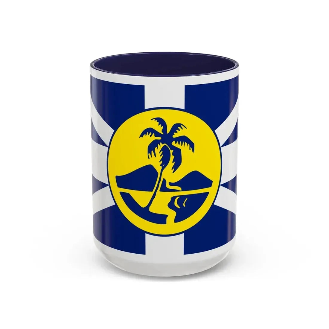 Flag of Lord Howe Island New South Wales Australia - Accent Coffee Mug 15oz Navy - Go Mug Yourself