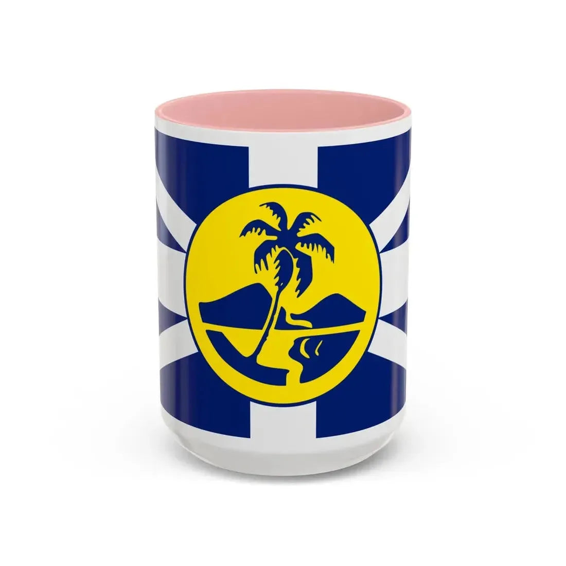 Flag of Lord Howe Island New South Wales Australia - Accent Coffee Mug 15oz Pink - Go Mug Yourself