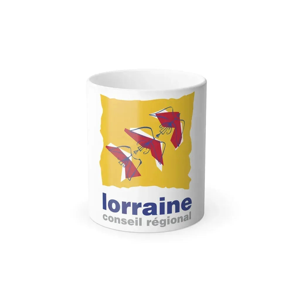 Flag of Lorraine France 2 - Color Changing Coffee Mug 11oz - Go Mug Yourself