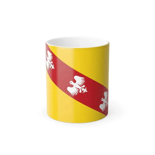Flag of Lorraine France - Color Changing Coffee Mug 11oz - Go Mug Yourself