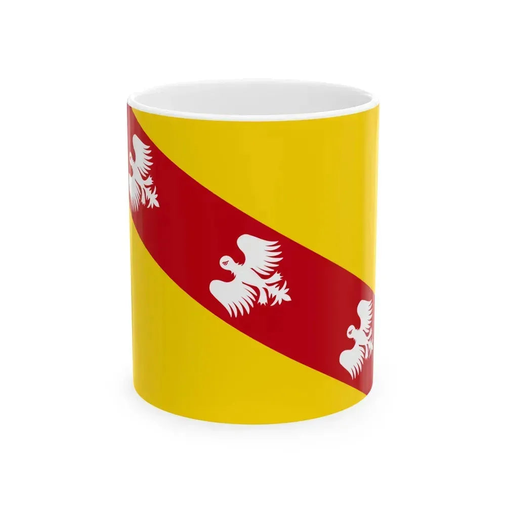 Flag of Lorraine France - White Coffee Mug 11oz - Go Mug Yourself