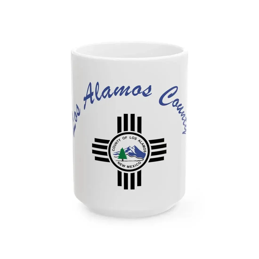 Flag of Los Alamos County New Mexico (Mexico) White Coffee Mug 15oz - Go Mug Yourself