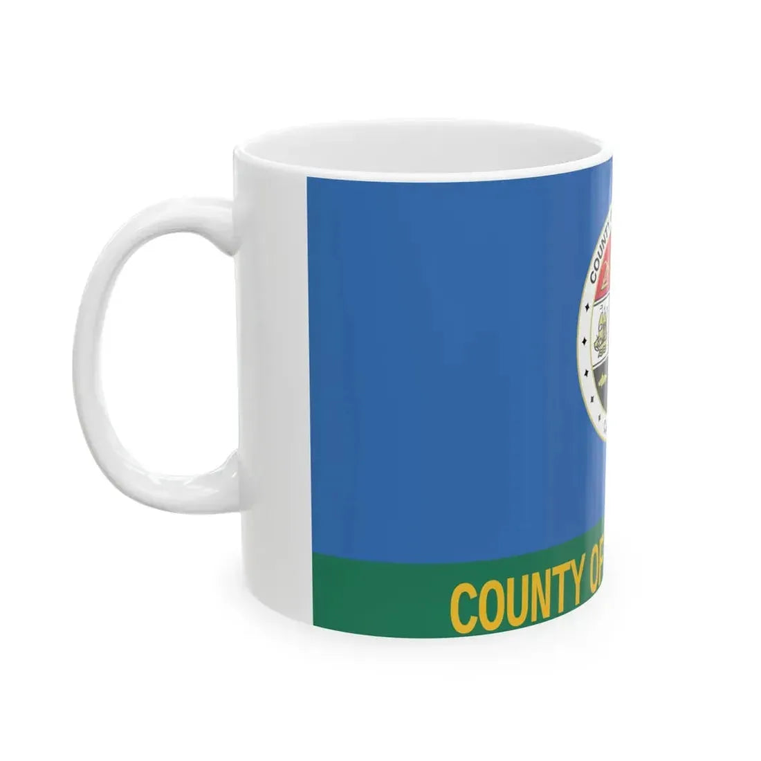 Flag of Los Angeles County California 1967-2004 (United States) White Coffee Mug - Go Mug Yourself