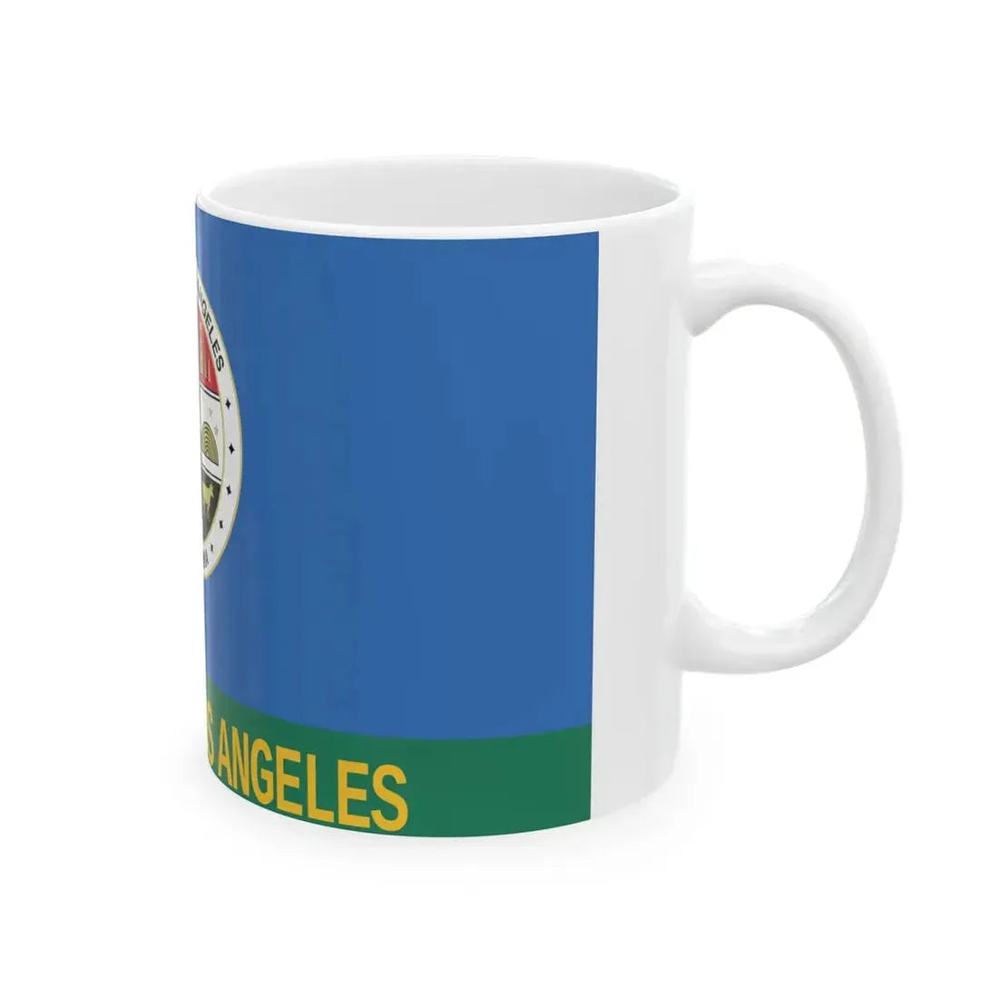 Flag of Los Angeles County California 1967-2004 (United States) White Coffee Mug - Go Mug Yourself