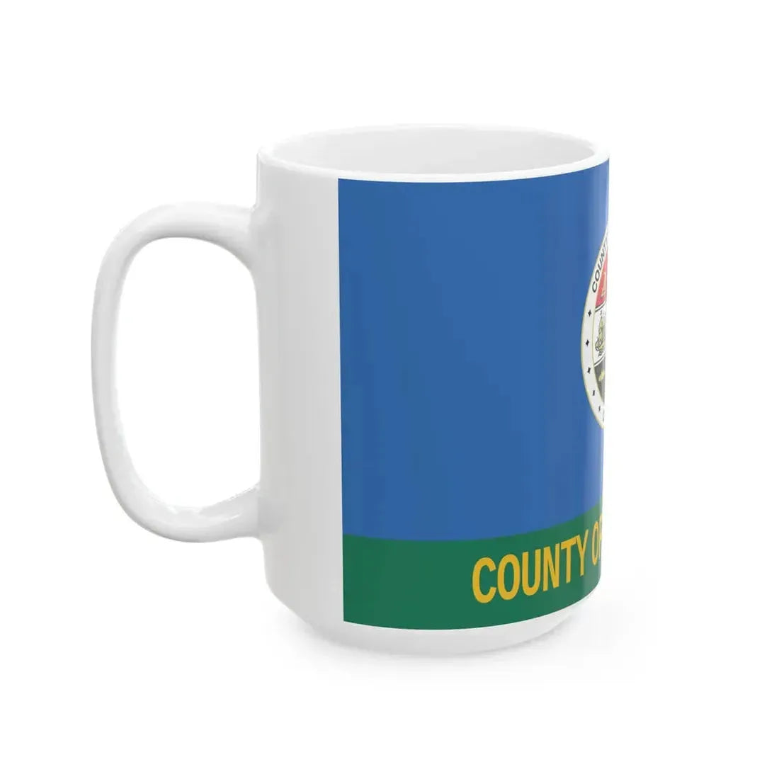 Flag of Los Angeles County California 1967-2004 (United States) White Coffee Mug - Go Mug Yourself