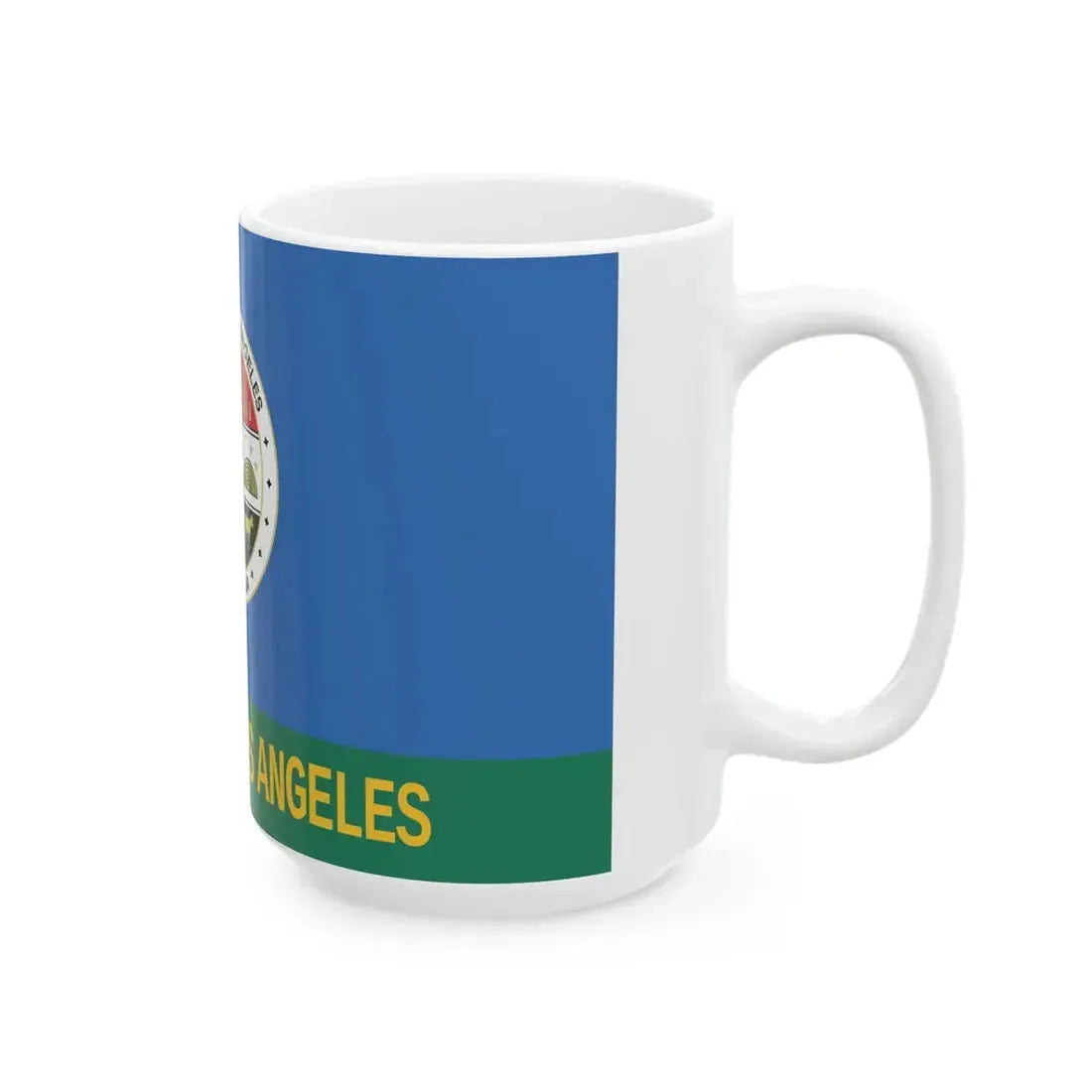 Flag of Los Angeles County California 1967-2004 (United States) White Coffee Mug - Go Mug Yourself