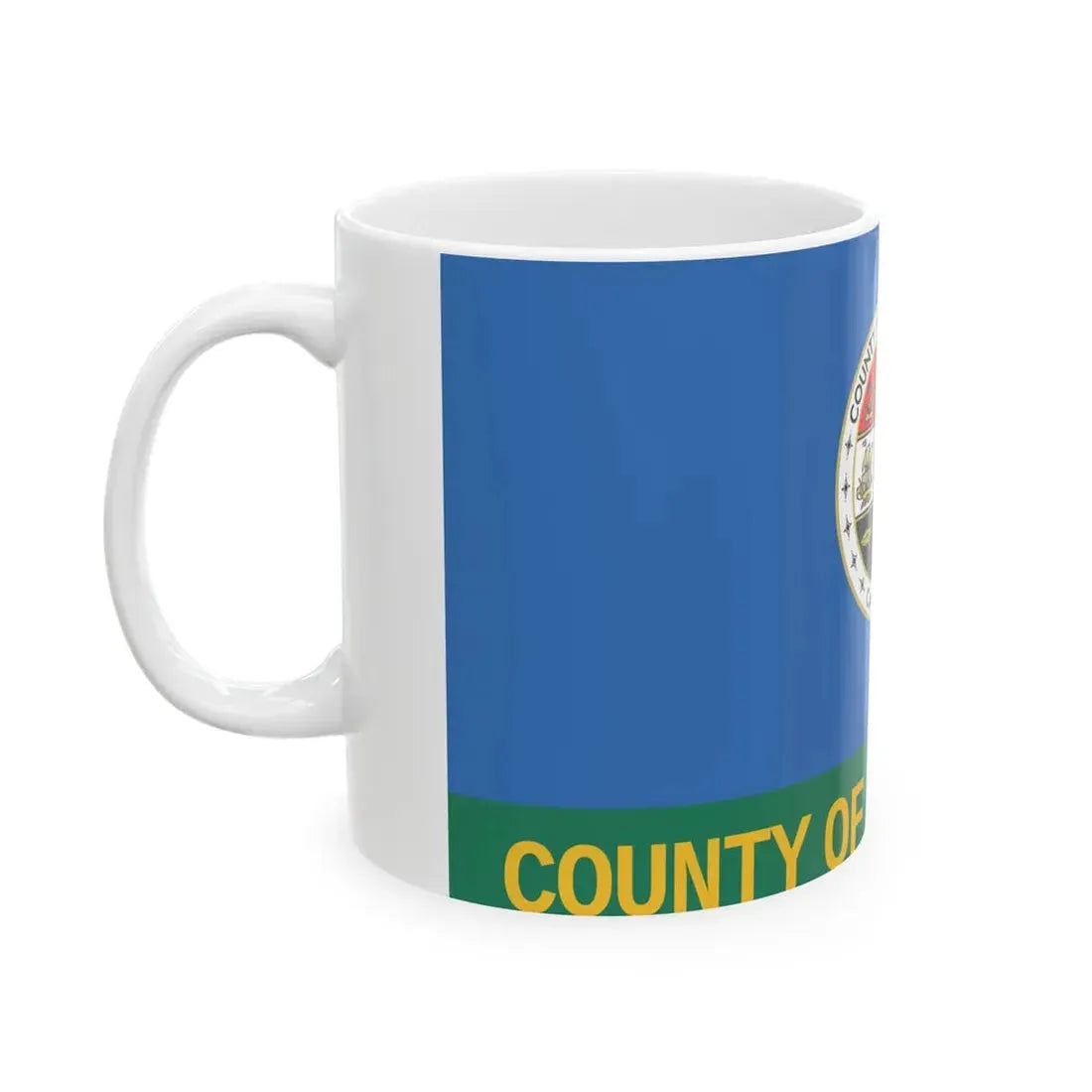 Flag of Los Angeles County California 2004-2014 (United States) White Coffee Mug - Go Mug Yourself
