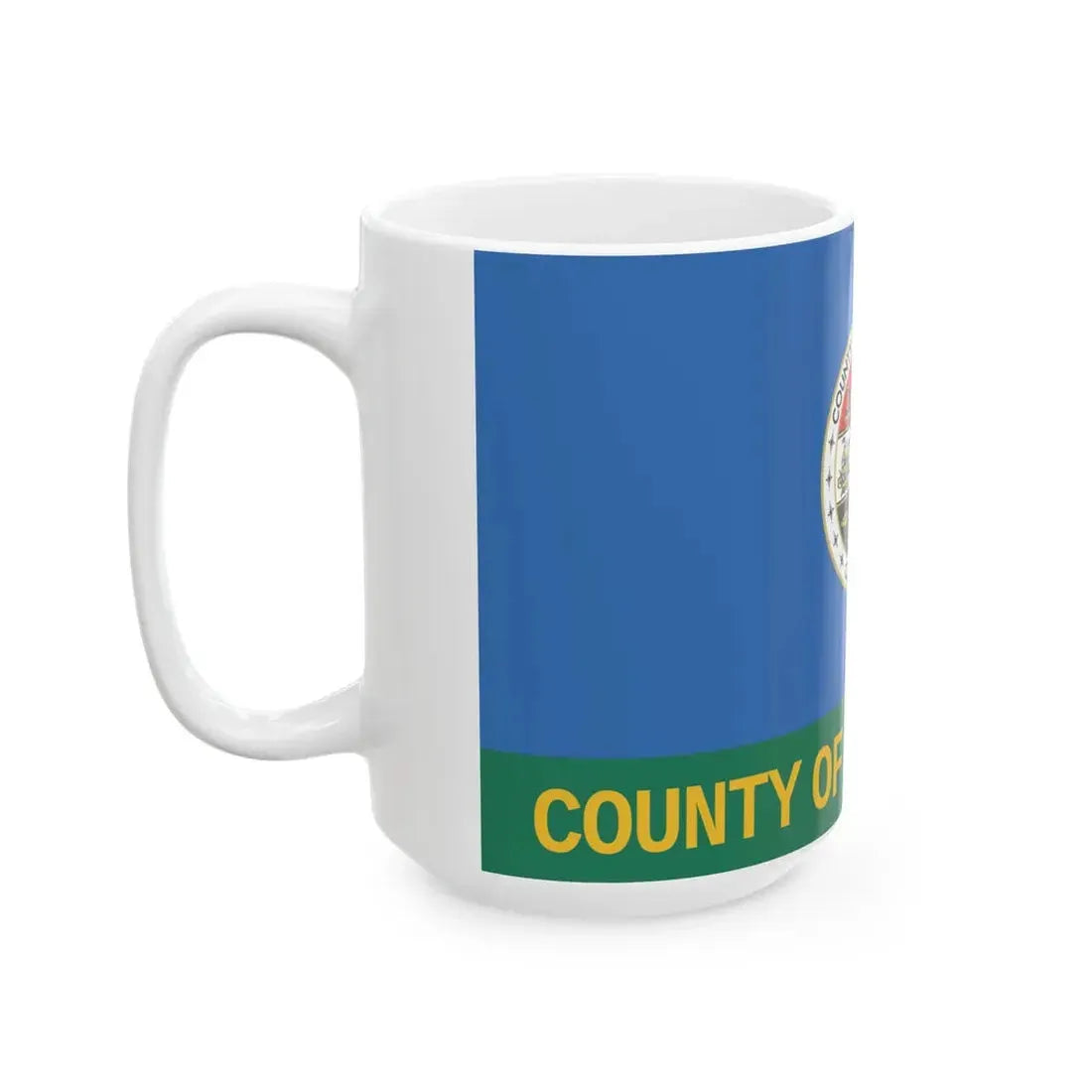 Flag of Los Angeles County California 2004-2014 (United States) White Coffee Mug - Go Mug Yourself