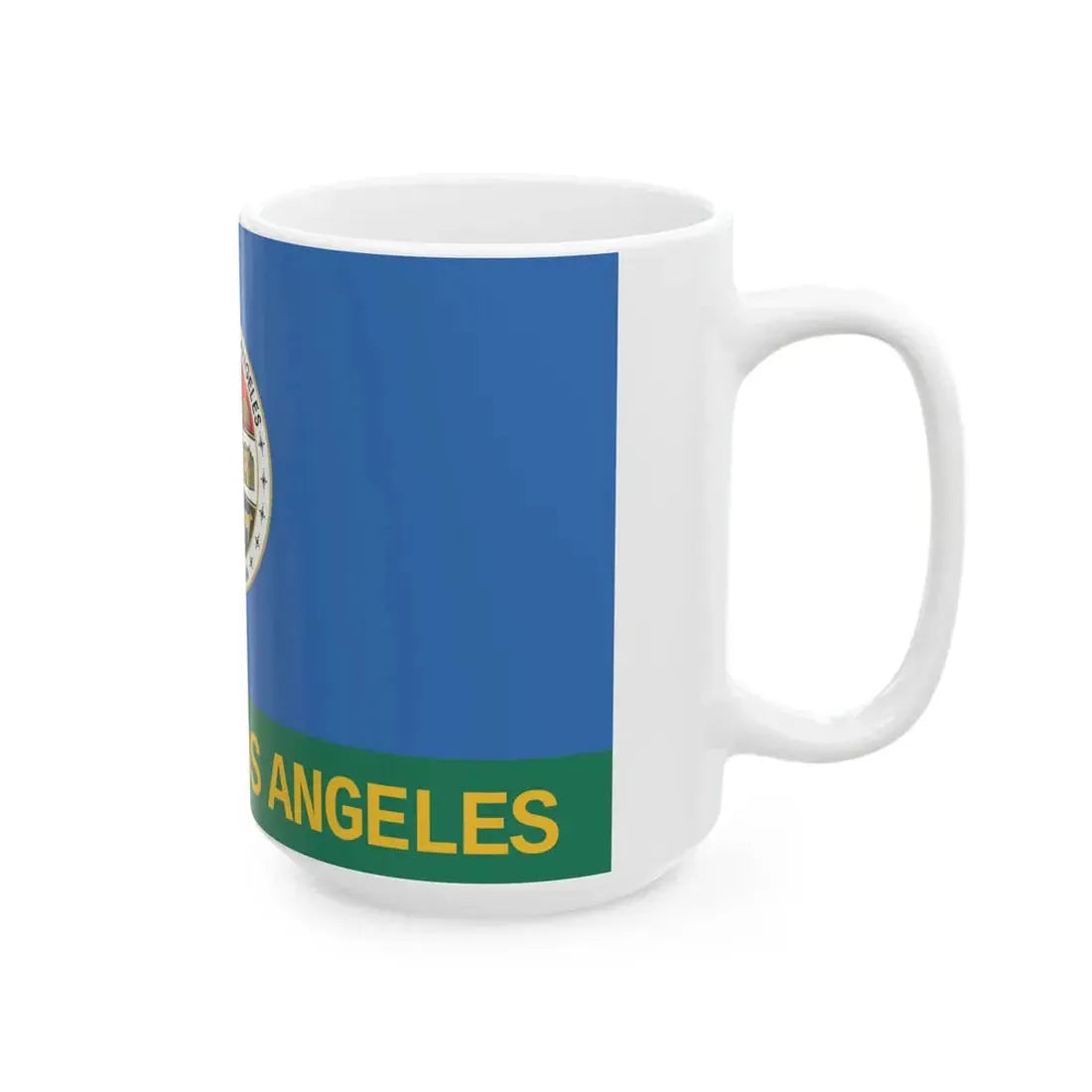 Flag of Los Angeles County California 2004-2014 (United States) White Coffee Mug - Go Mug Yourself