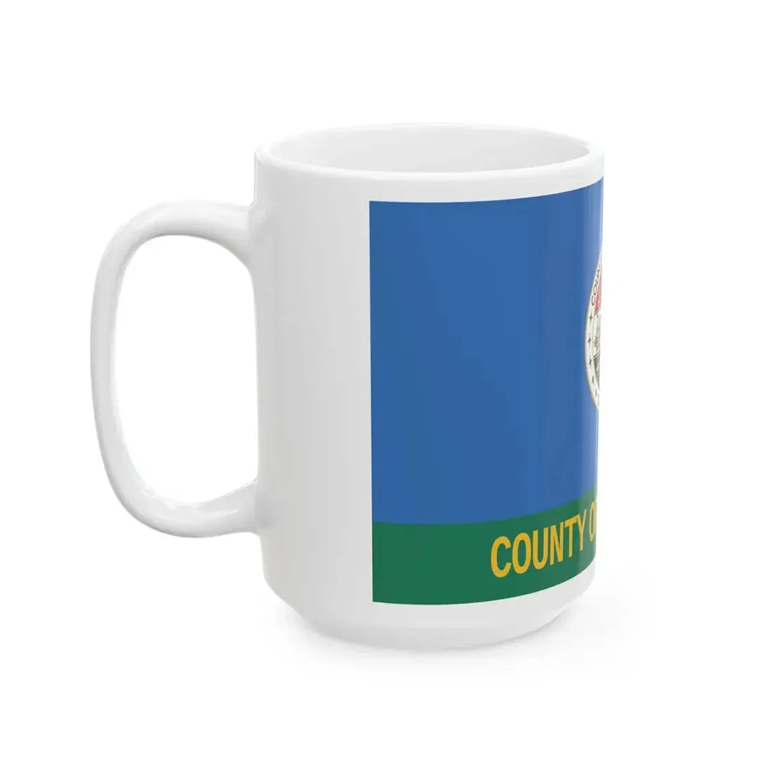 Flag of Los Angeles County California (United States) White Coffee Mug - Go Mug Yourself