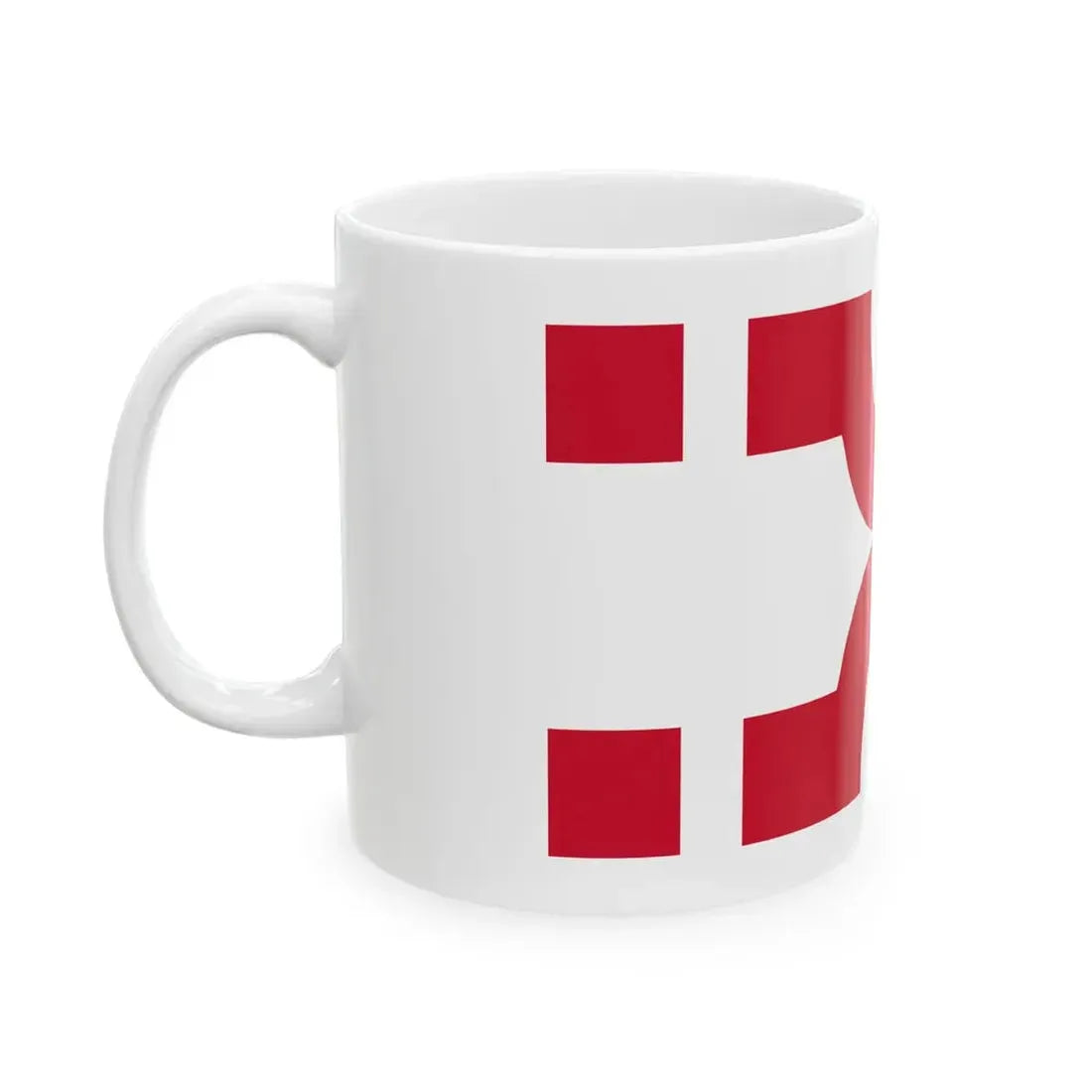 Flag of Losser (Netherlands) White Coffee Mug - Go Mug Yourself