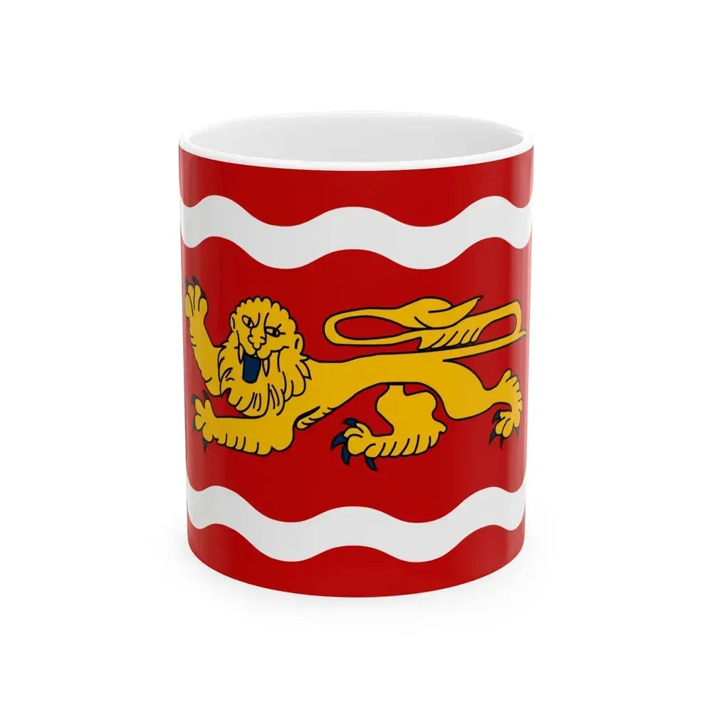 Flag of Lot et Garonne France - White Coffee Mug 11oz - Go Mug Yourself