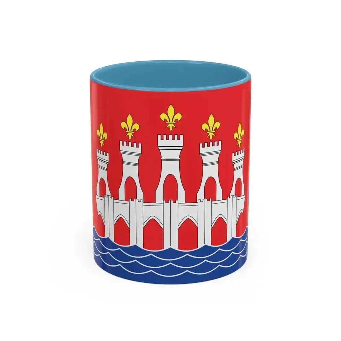 Flag of Lot France 2 - Accent Coffee Mug 11oz Light Blue - Go Mug Yourself