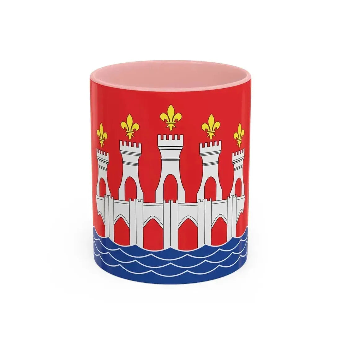 Flag of Lot France 2 - Accent Coffee Mug 11oz Pink - Go Mug Yourself
