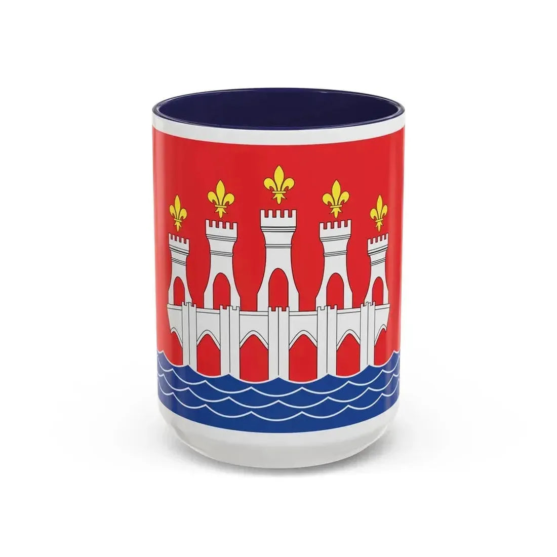 Flag of Lot France 2 - Accent Coffee Mug 15oz Navy - Go Mug Yourself