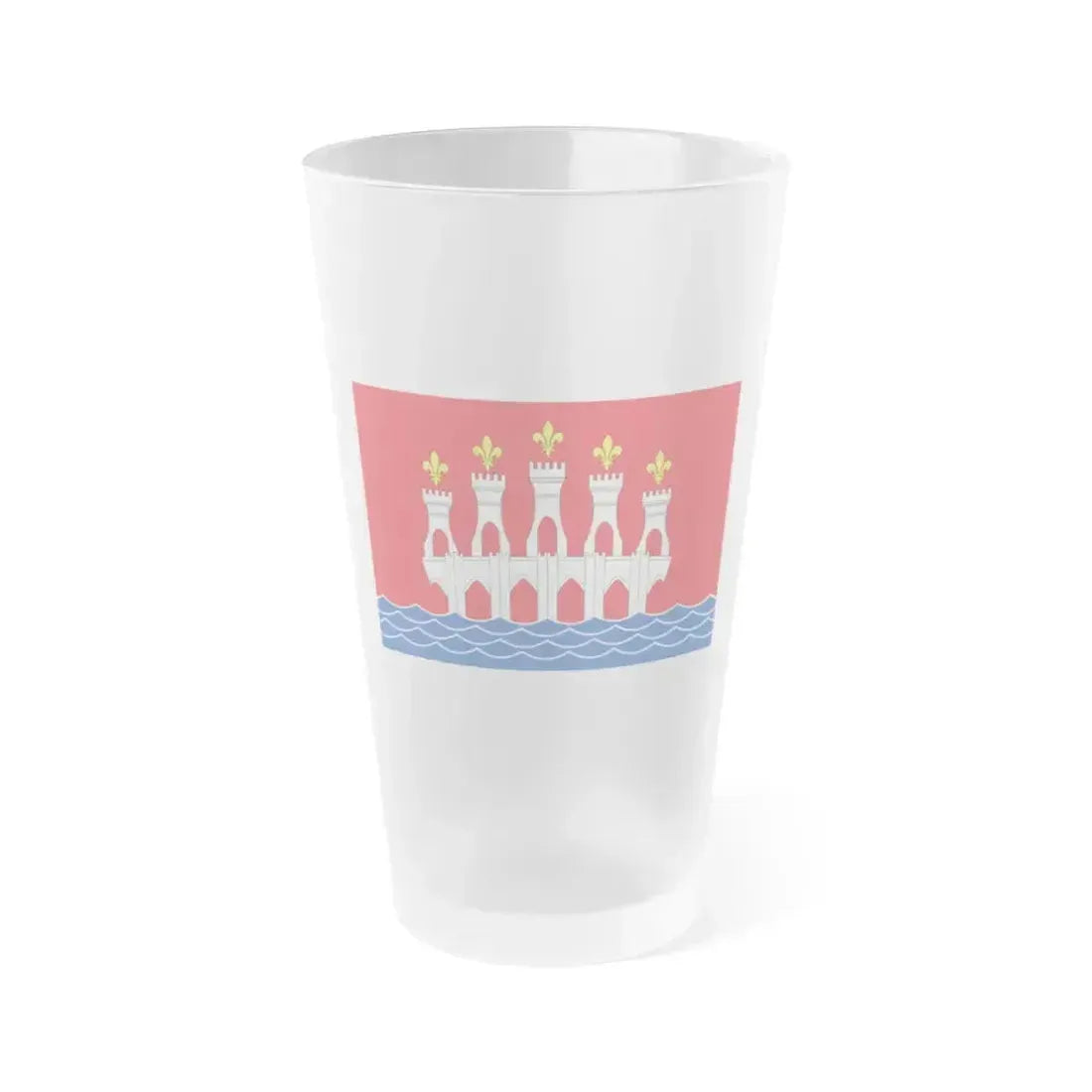Flag of Lot France 2 - Frosted Pint Glass 16oz 16oz Frosted - Go Mug Yourself