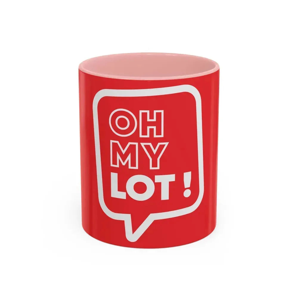 Flag of Lot France - Accent Coffee Mug 11oz Pink - Go Mug Yourself