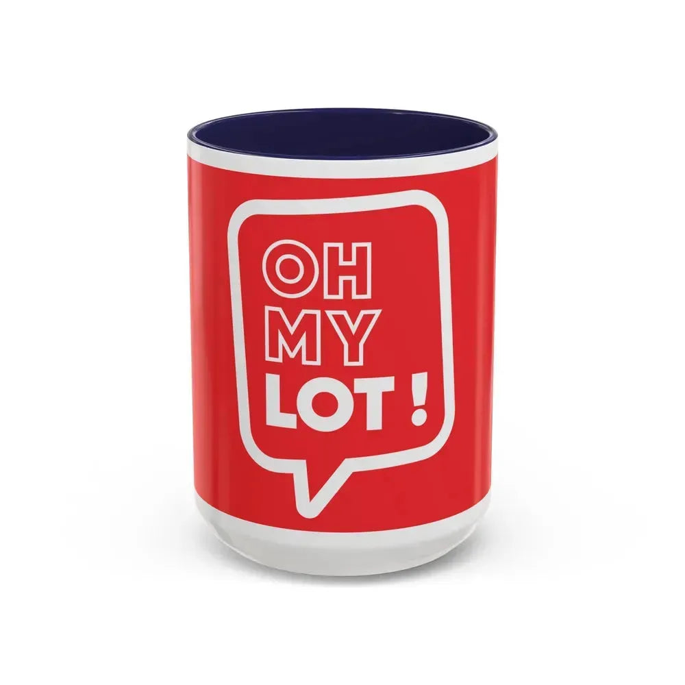 Flag of Lot France - Accent Coffee Mug 15oz Navy - Go Mug Yourself