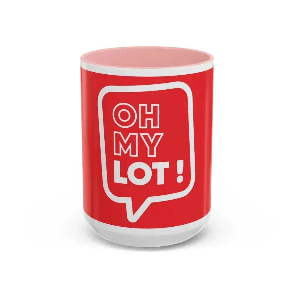 Flag of Lot France - Accent Coffee Mug 15oz Pink - Go Mug Yourself