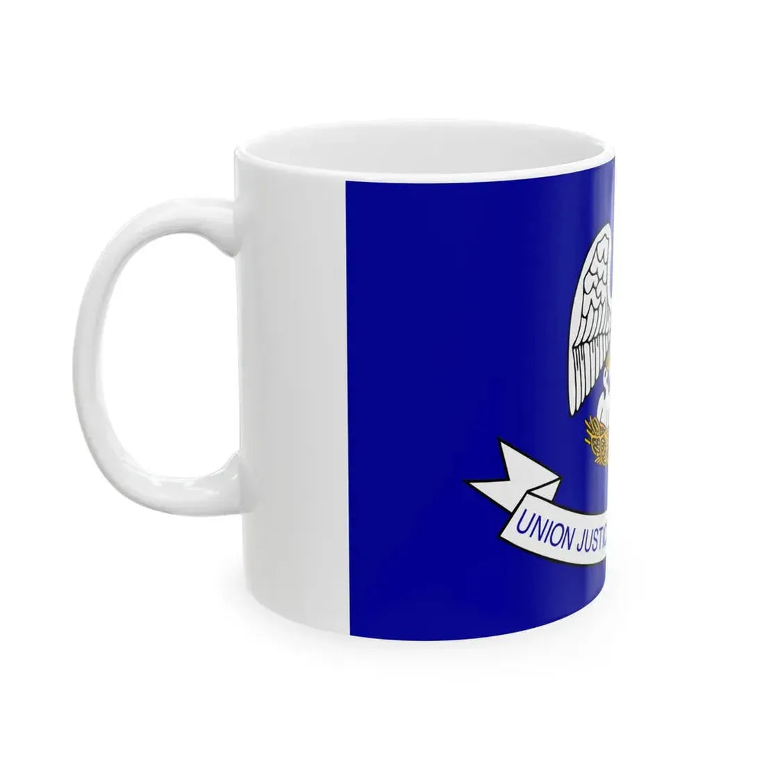 Flag of Louisiana 1912-2006 (United States) White Coffee Mug - Go Mug Yourself