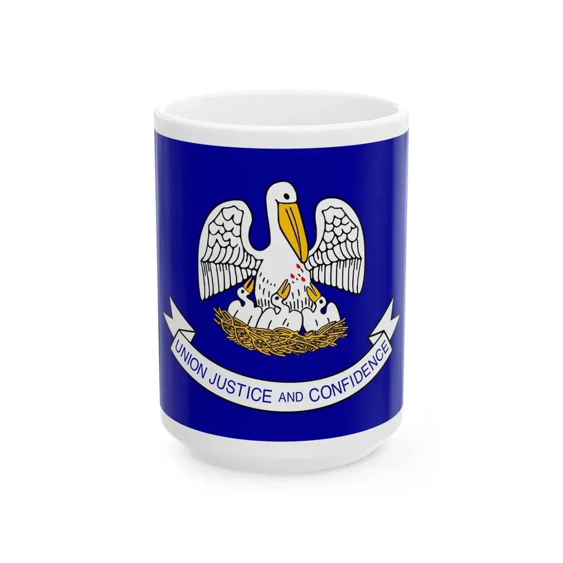 Flag of Louisiana 2006-2010 (United States) White Coffee Mug 15oz - Go Mug Yourself