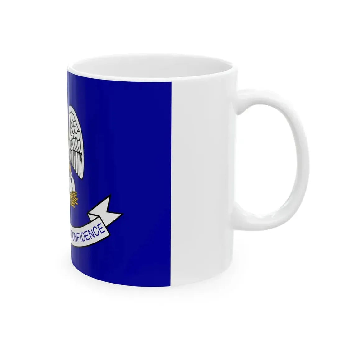 Flag of Louisiana 2006-2010 (United States) White Coffee Mug - Go Mug Yourself