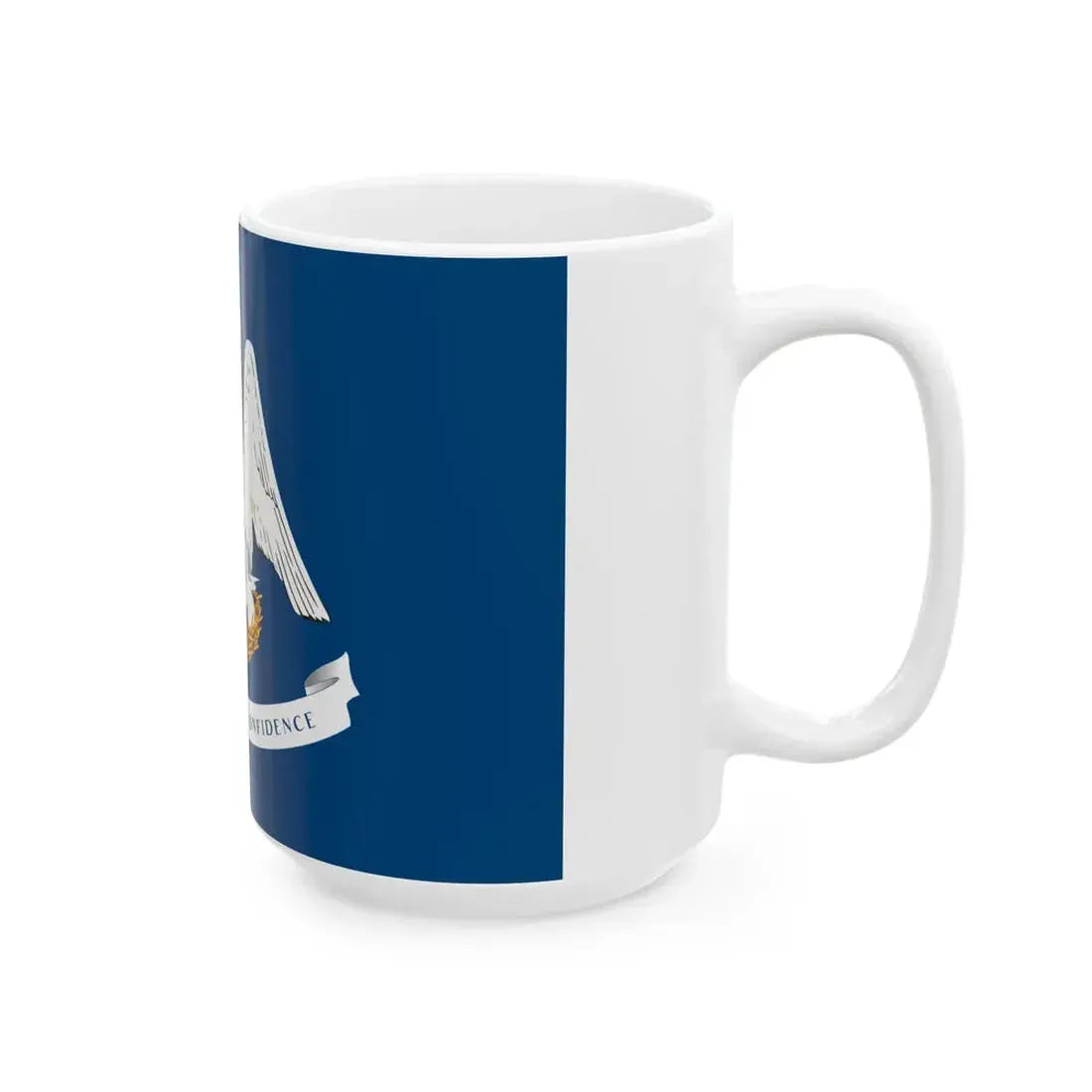 Flag of Louisiana 3-2 (United States) White Coffee Mug - Go Mug Yourself