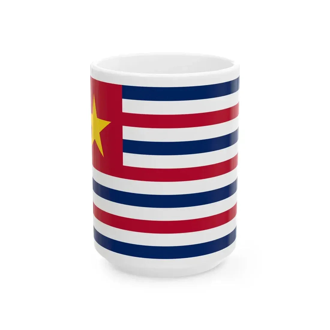 Flag of Louisiana February 1861 (United States) White Coffee Mug 15oz - Go Mug Yourself