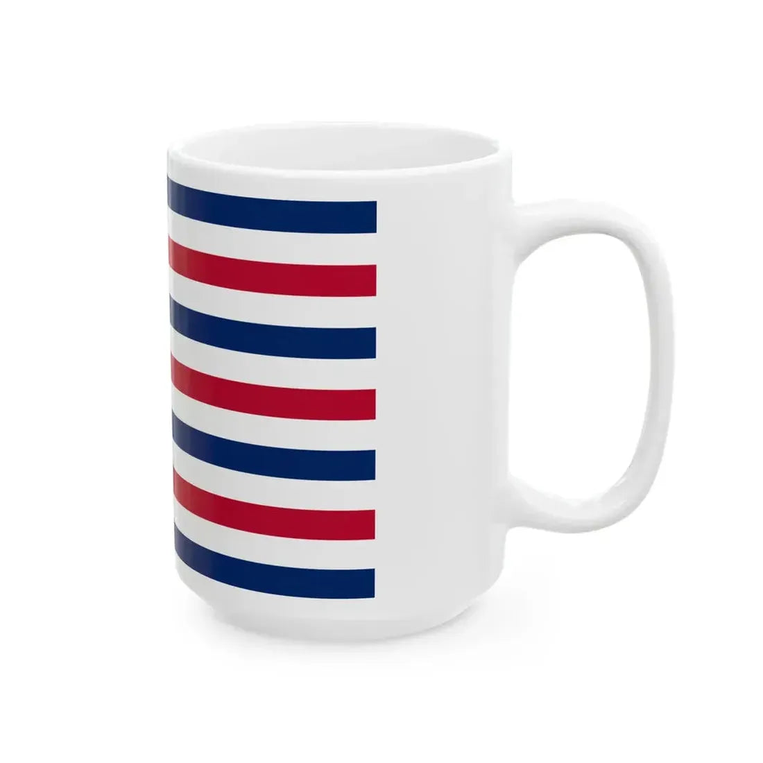 Flag of Louisiana February 1861 (United States) White Coffee Mug - Go Mug Yourself