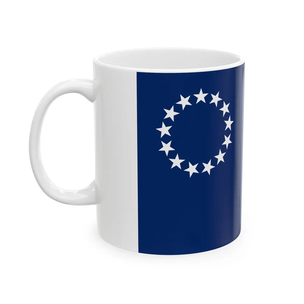 Flag of Louisville Kentucky 1934-2003 (United States) White Coffee Mug - Go Mug Yourself