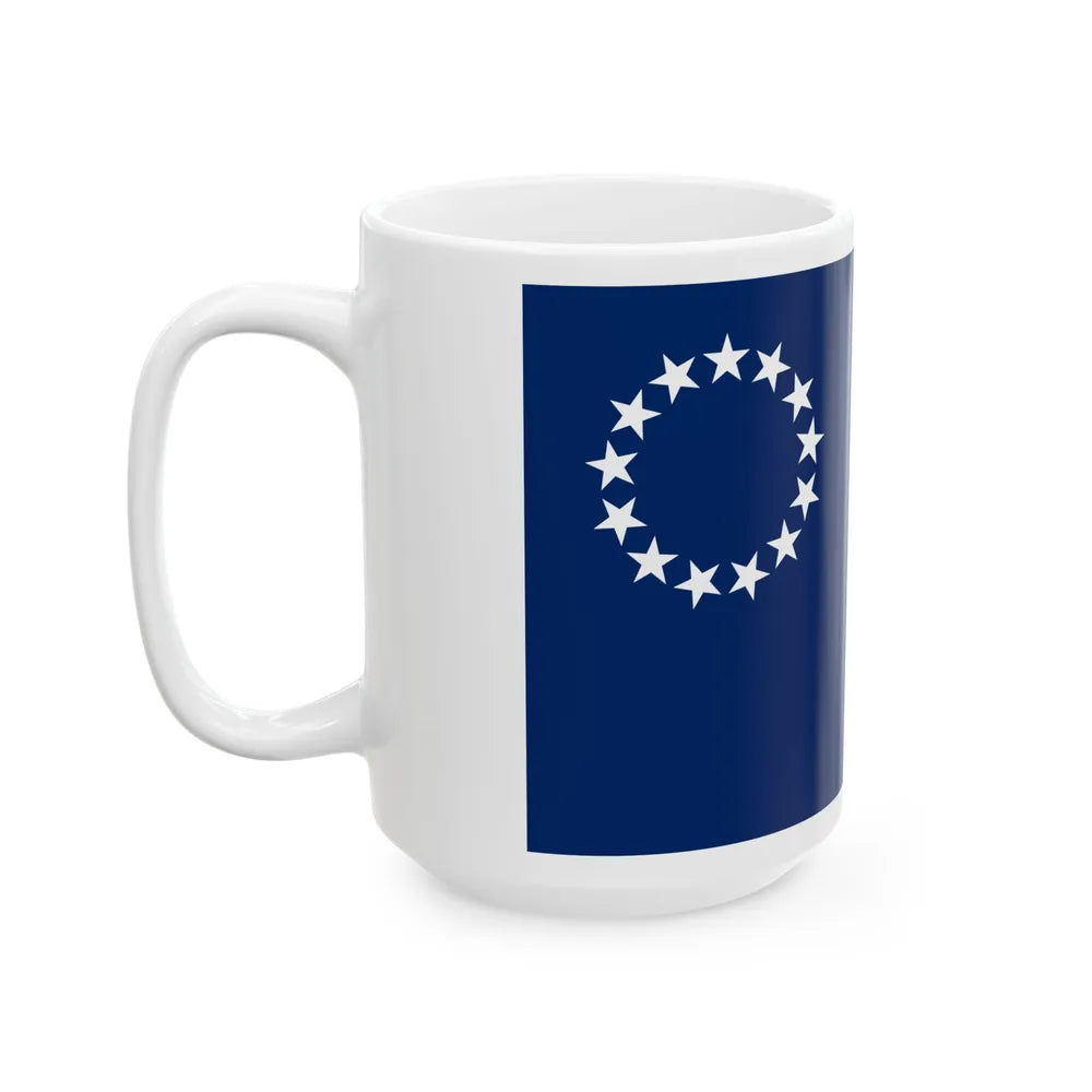 Flag of Louisville Kentucky 1934-2003 (United States) White Coffee Mug - Go Mug Yourself