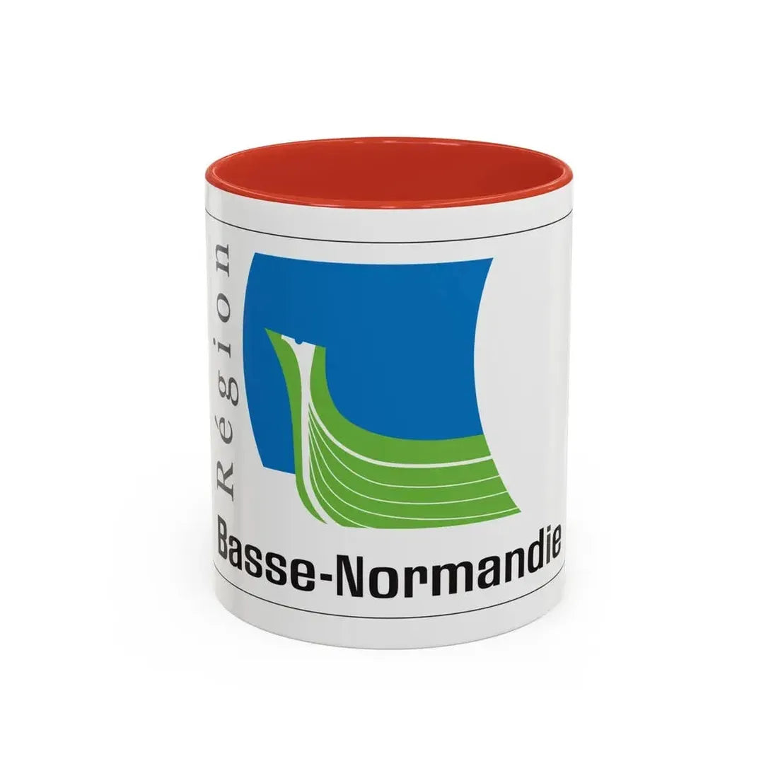 Flag of Lower Normandy France 2 - Accent Coffee Mug 11oz Red - Go Mug Yourself
