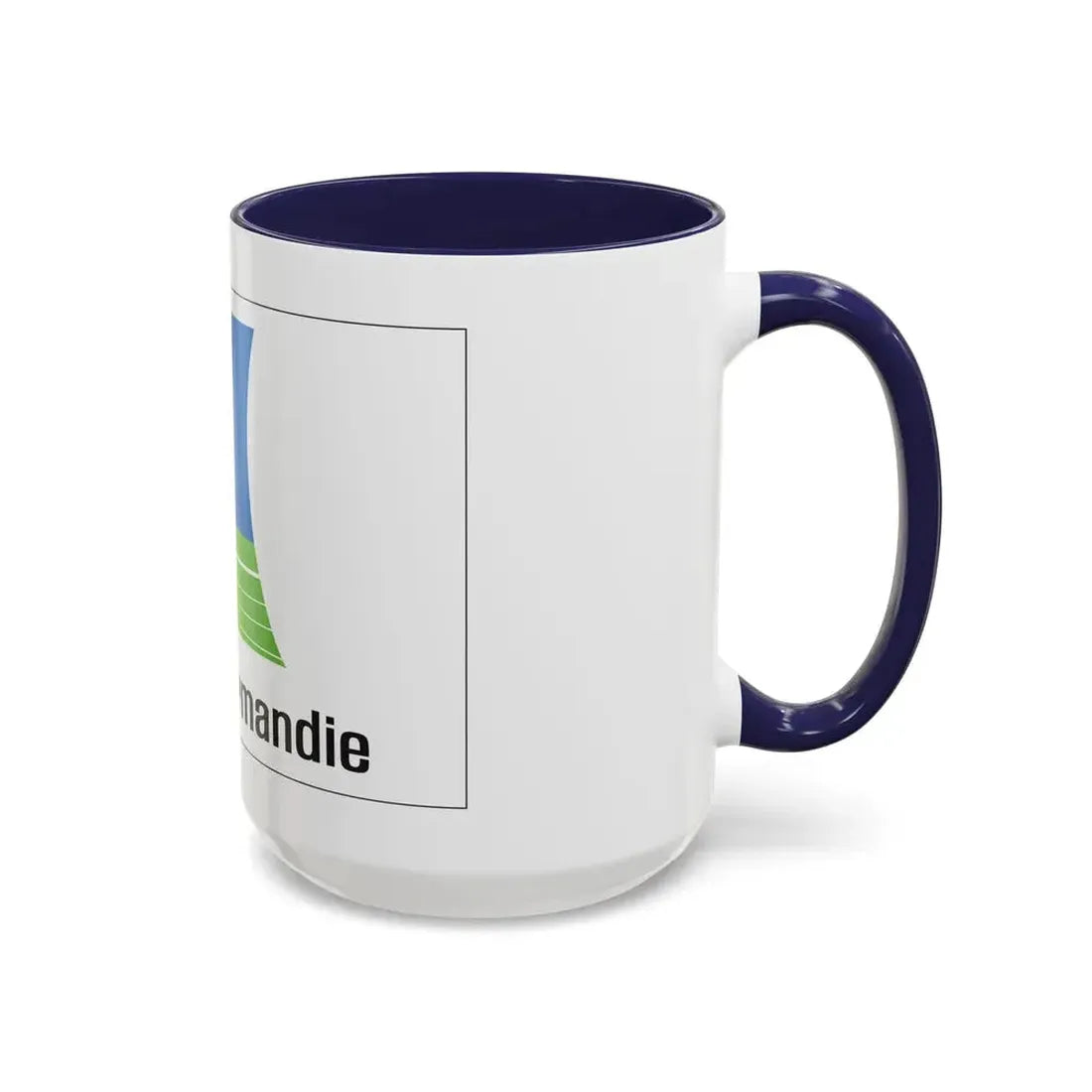 Flag of Lower Normandy France 2 - Accent Coffee Mug - Go Mug Yourself
