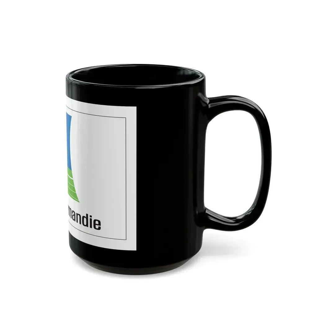 Flag of Lower Normandy France 2 - Black Coffee Mug - Go Mug Yourself