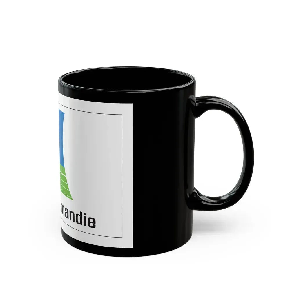 Flag of Lower Normandy France 2 - Black Coffee Mug - Go Mug Yourself