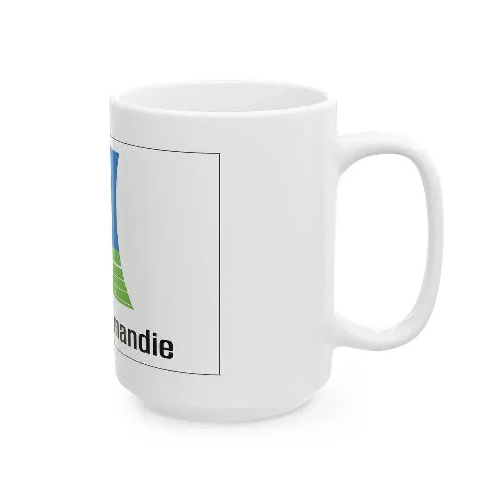 Flag of Lower Normandy France 2 - White Coffee Mug - Go Mug Yourself