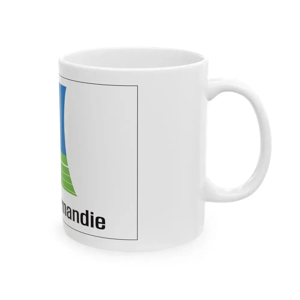 Flag of Lower Normandy France 2 - White Coffee Mug - Go Mug Yourself