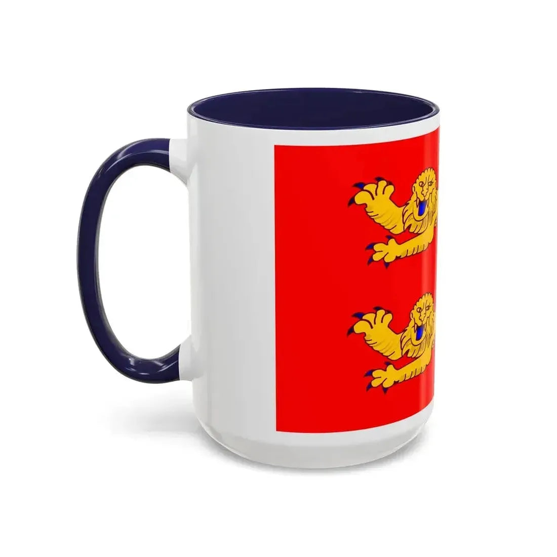 Flag of Lower Normandy France - Accent Coffee Mug - Go Mug Yourself