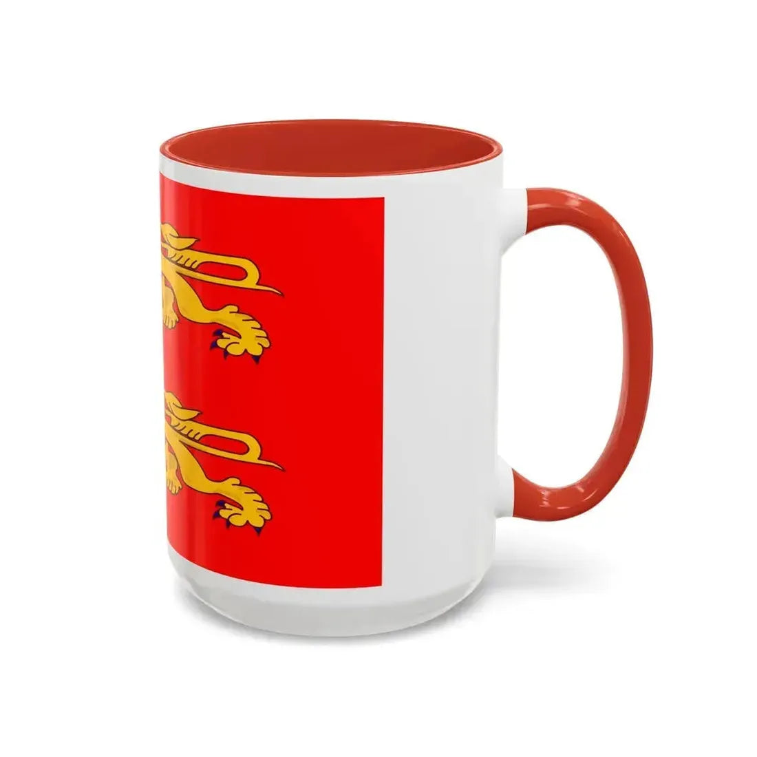 Flag of Lower Normandy France - Accent Coffee Mug - Go Mug Yourself