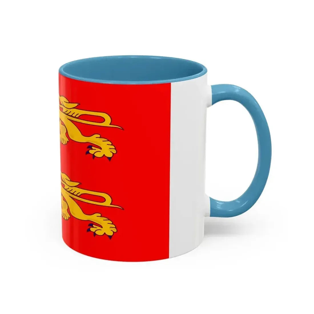 Flag of Lower Normandy France - Accent Coffee Mug - Go Mug Yourself