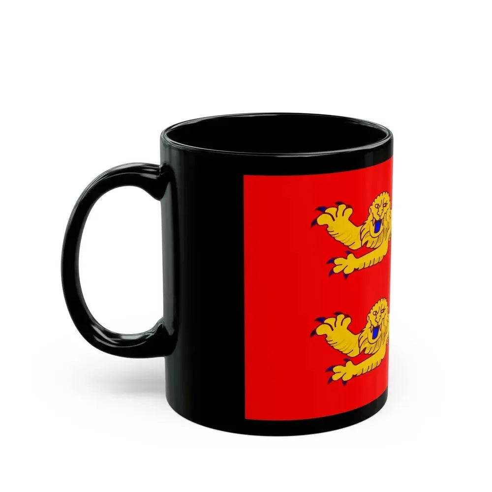 Flag of Lower Normandy France - Black Coffee Mug - Go Mug Yourself