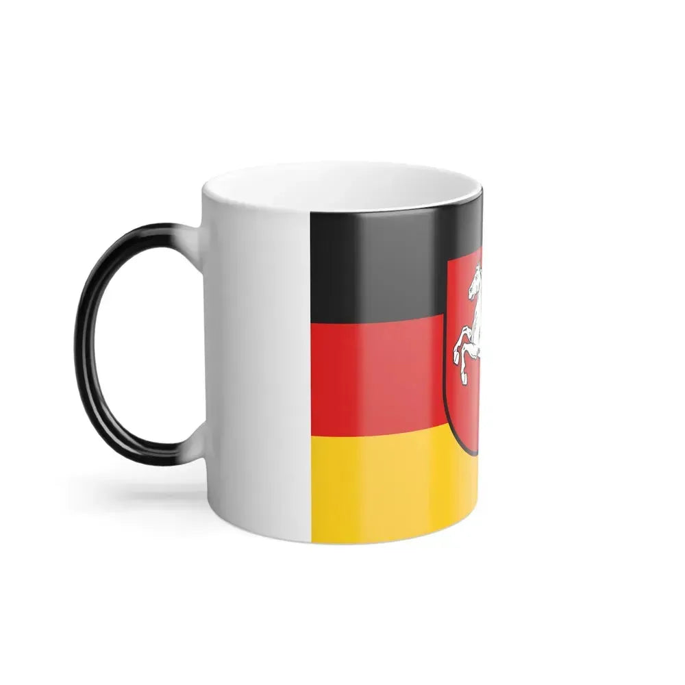 Flag of Lower Saxony Germany - Color Changing Coffee Mug - Go Mug Yourself