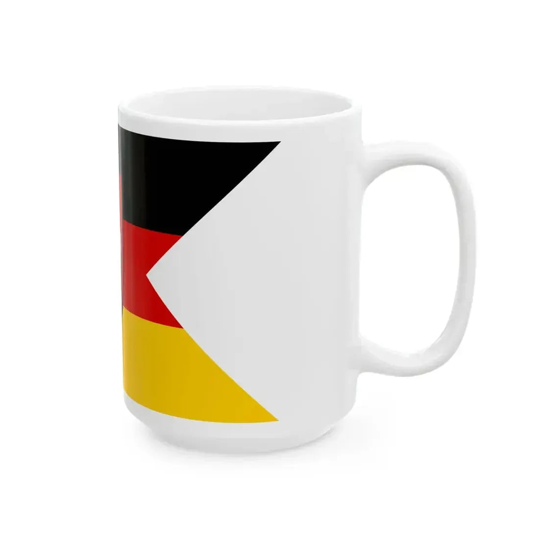 Flag of Lower Saxony state ensign (Germany) White Coffee Mug - Go Mug Yourself