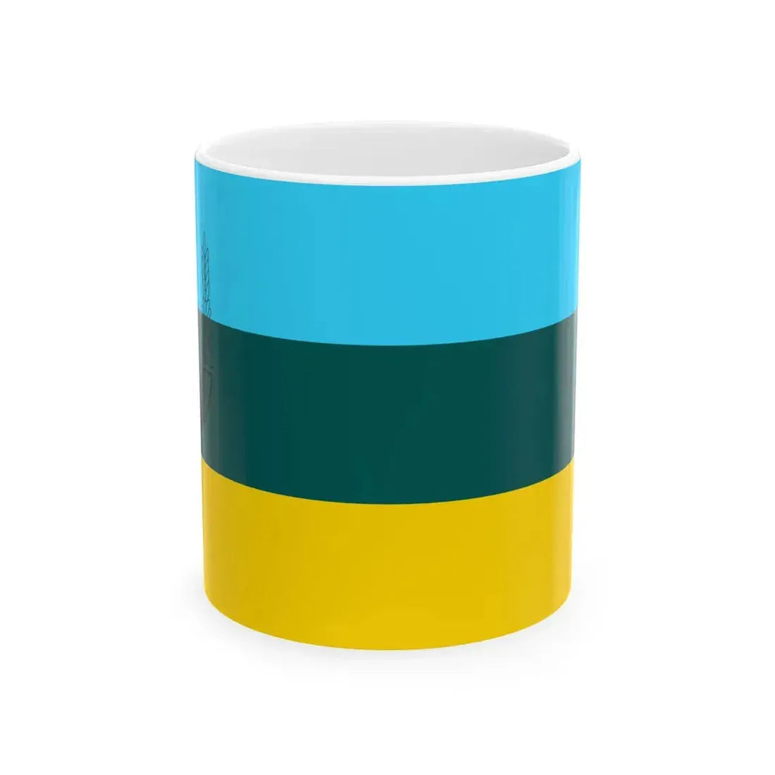 Flag of Lozovo Municipality North Macedonia (North Macedonia) White Coffee Mug 11oz - Go Mug Yourself