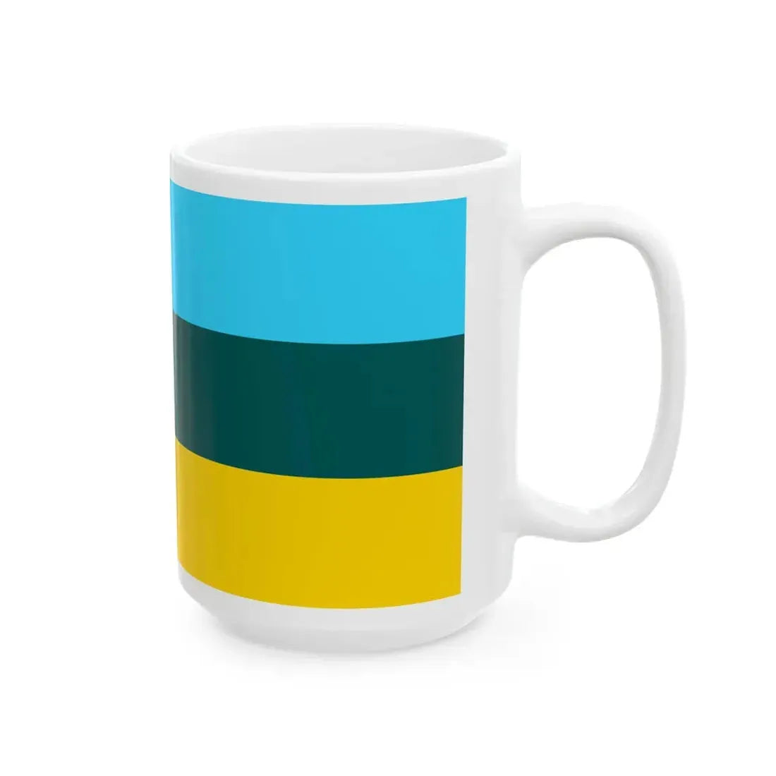 Flag of Lozovo Municipality North Macedonia (North Macedonia) White Coffee Mug - Go Mug Yourself