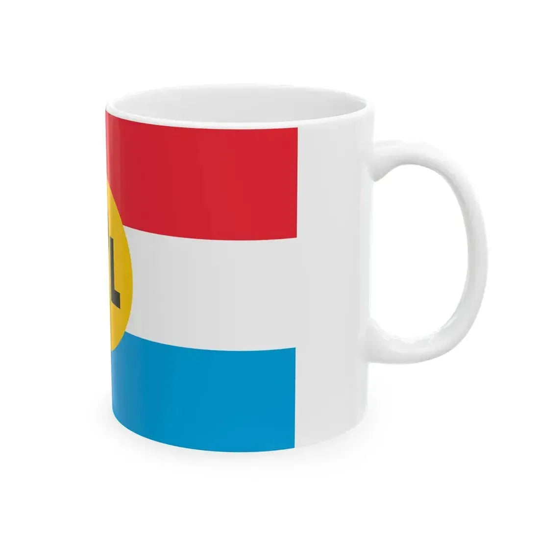 Flag of LPL (Luxembourg) White Coffee Mug - Go Mug Yourself
