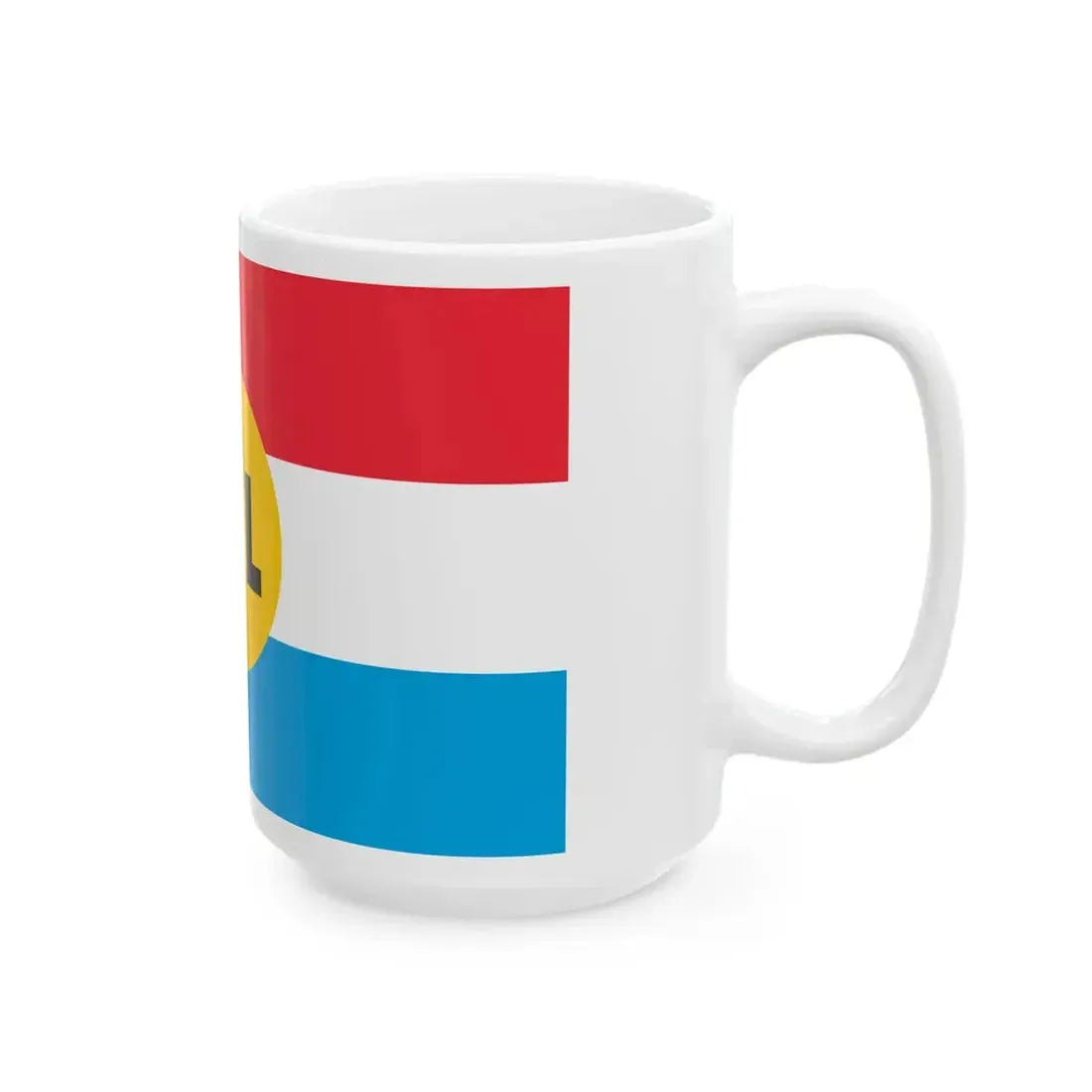 Flag of LPL (Luxembourg) White Coffee Mug - Go Mug Yourself