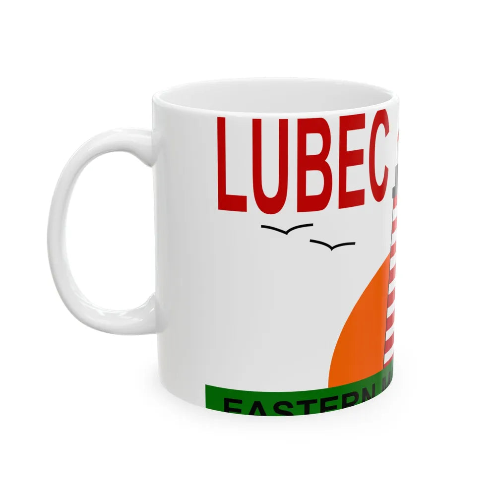 Flag of Lubec Maine (United States) White Coffee Mug - Go Mug Yourself