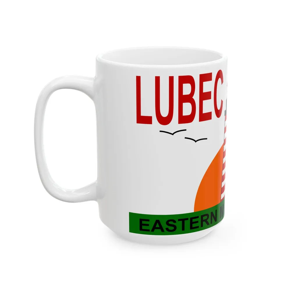Flag of Lubec Maine (United States) White Coffee Mug - Go Mug Yourself